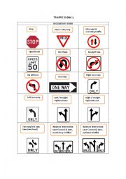 TRAFFIC SIGNS 1