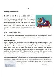 Test - Fast Food in America