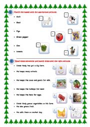 English Worksheet: Uncle hedys farm