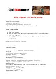 English Worksheet: The Big Bang Theory - 5/14