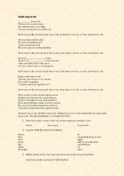 English Worksheet: Dumb ways to die