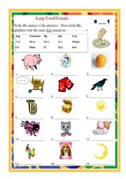 English Worksheet: Long Vowel OO