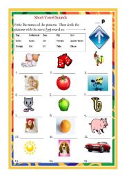 English Worksheet: Short Vowel U