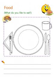 English Worksheet: Favorite Food