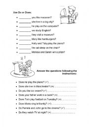 English Worksheet: Questions!!