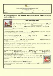 English Worksheet: Little Red Riding Hood