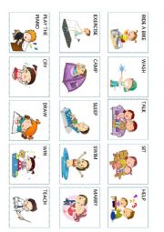 English Worksheet: Action verbs (1 out 5)
