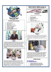 English Worksheet: News Script 18