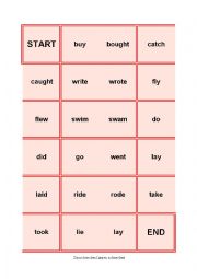 English Worksheet: domino - irregular verbs