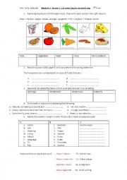 English Worksheet: module 3 lesson 5 let every day be an earth day