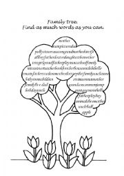 English Worksheet: Family tree