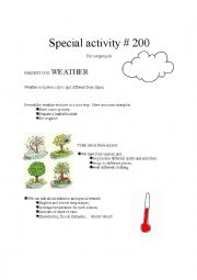 pen pal activity - weather