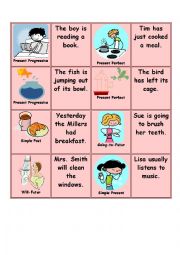 English Worksheet: Memory Game - part 2