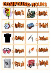 English Worksheet: Compound Nouns. Part 1