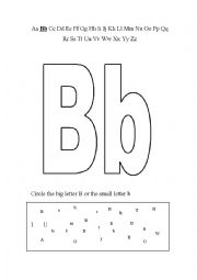 a 9 page Letter B worksheet and coloring page for class