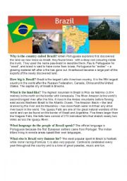 English Worksheet: Brazil- Carnival