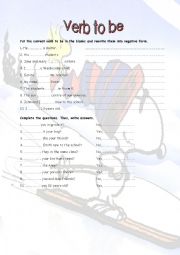 English Worksheet: verb to be