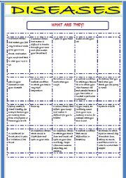 English Worksheet: Diseases