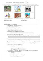 English Worksheet: module 3 lesson 4 save the earth 