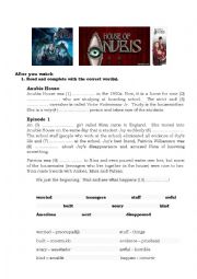 House of Anubis Episode 1 worksheet