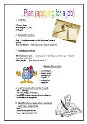 English Worksheet: Formal letter writing