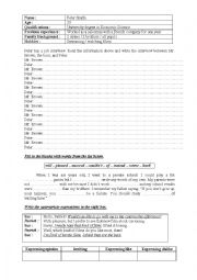 English Worksheet: 9th Form Worksheet 41