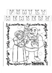 English Worksheet: Sherks Family 