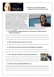 English Worksheet: Freedom Writers Film worksheet