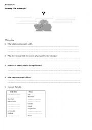 English Worksheet: Arts session