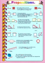 English Worksheet: prepositions