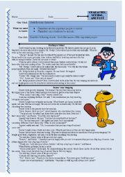 English Worksheet: Comprehension: Character, Setting, and Plot