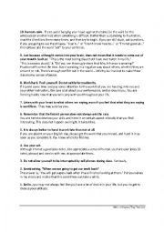 English Worksheet: Top Ten List Assignment