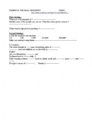 English Worksheet: Famine is the real obscenity