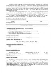 English Worksheet: 9th Form Worksheet 42