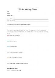 English Worksheet: Writing summary worksheet