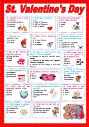 English Worksheet: St. Valentines Day