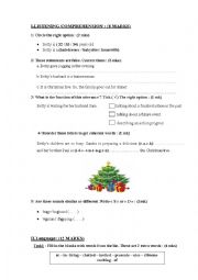 English Worksheet: Mid term_ test n 2 for 8 th form Tunisian pupils