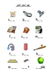 English Worksheet: at-ap-an