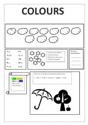 English Worksheet: Colours