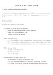 English Worksheet: Reading Street: Pushing up the sky. A symphony of whales
