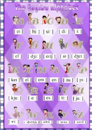 English Worksheet: The English Alphabet *** with Betty Boop