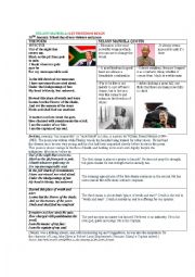 English Worksheet: NELSON MANDELA