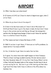 English Worksheet:  airport