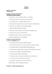 English Worksheet: REVISION ON MIXED GRAMMAR UNIT