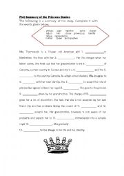 English Worksheet: The Princess Diaries