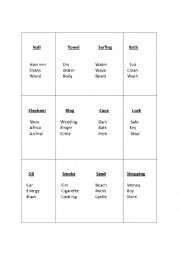 English Worksheet: Tabu 