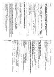 English Worksheet: 3rd exam