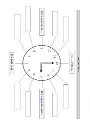 English Worksheet: Asking and telling the time