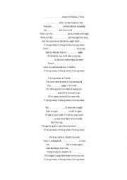 English Worksheet: if clause type1 song exercise