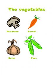 English Worksheet: The vegetables